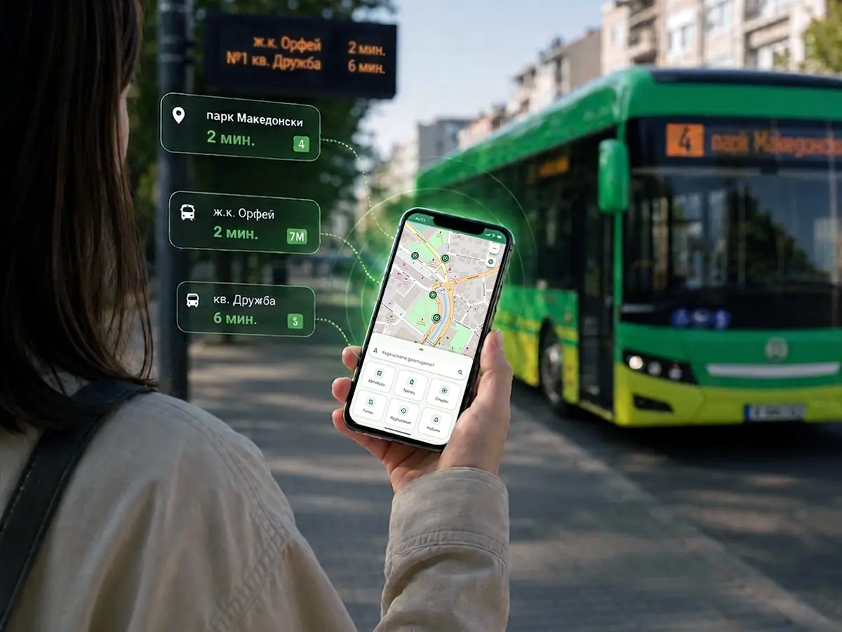 Călătorie digitală cu transportul urban din Haskovo