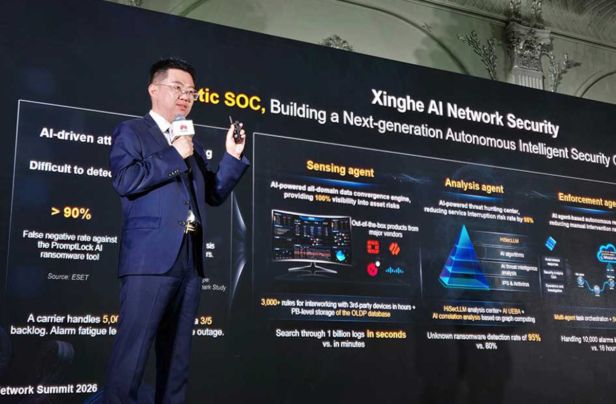 Huawei prezintă Xinghe AI Network Security Agentic SOC pentru operațiuni autonome inteligente de securitate cibernetică